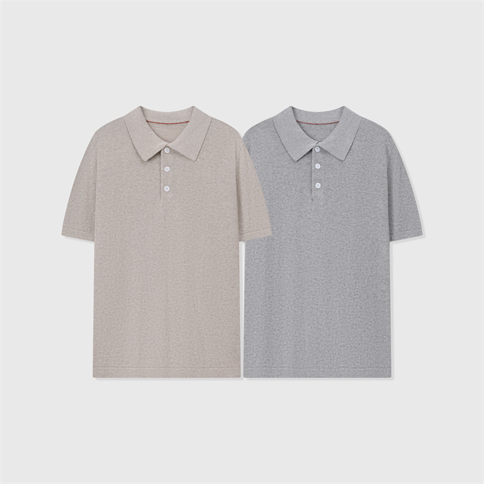brunello cucinelli cotton linen knit polo shirt